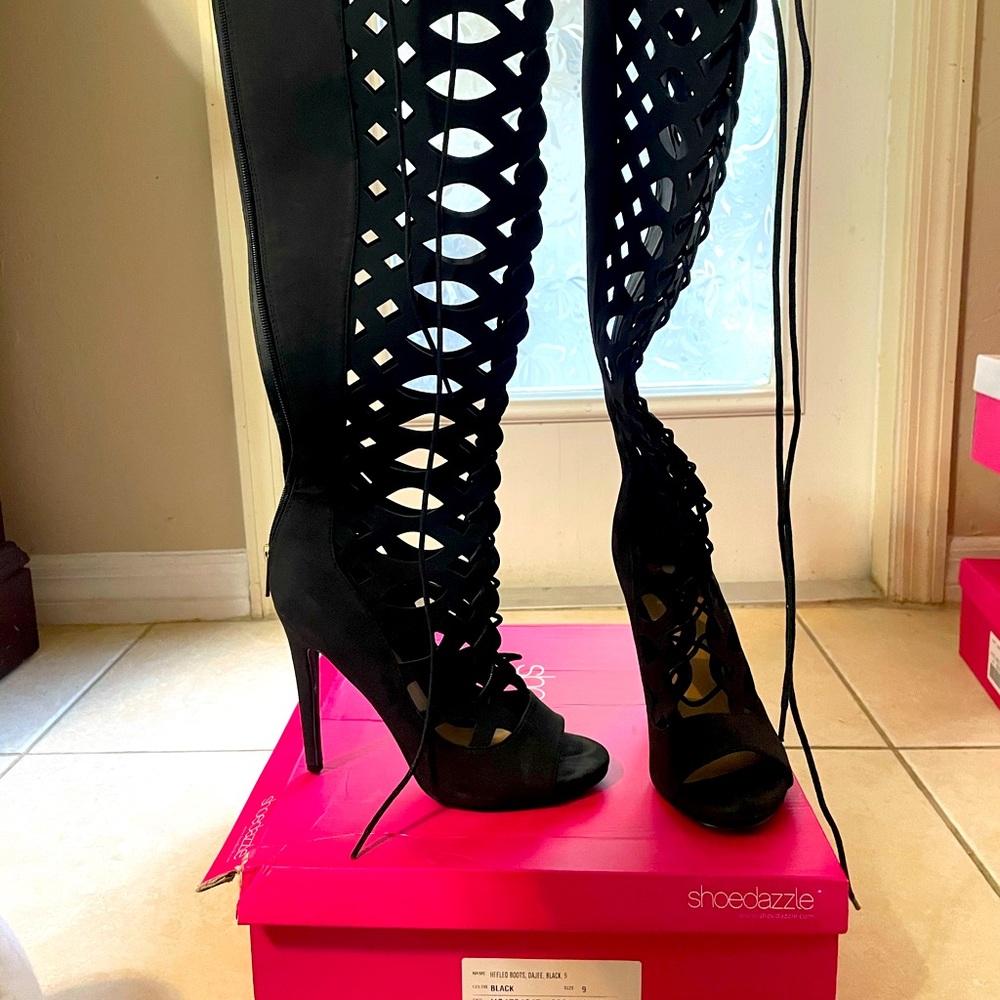 Knee high heels